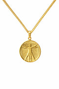 925 Ayar Gümüş - Vitruvian Kolye