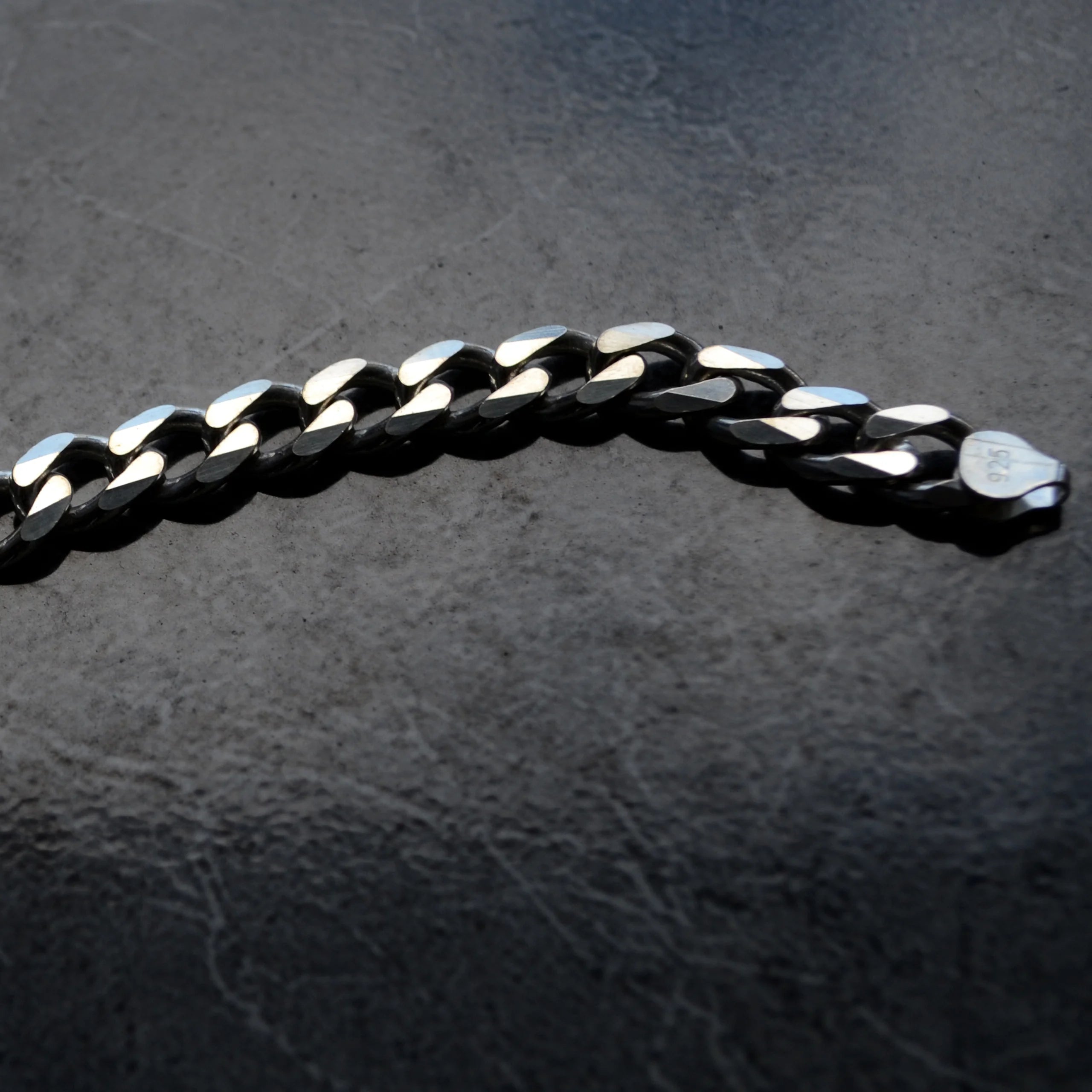 925 Ayar Gümüş - 10 mm Cuban Bileklik