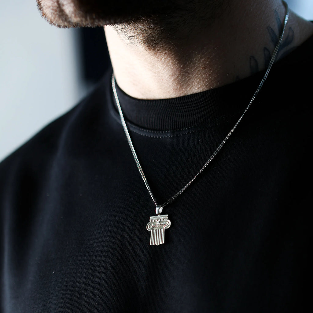 925 Sterling Silver - Column Necklace