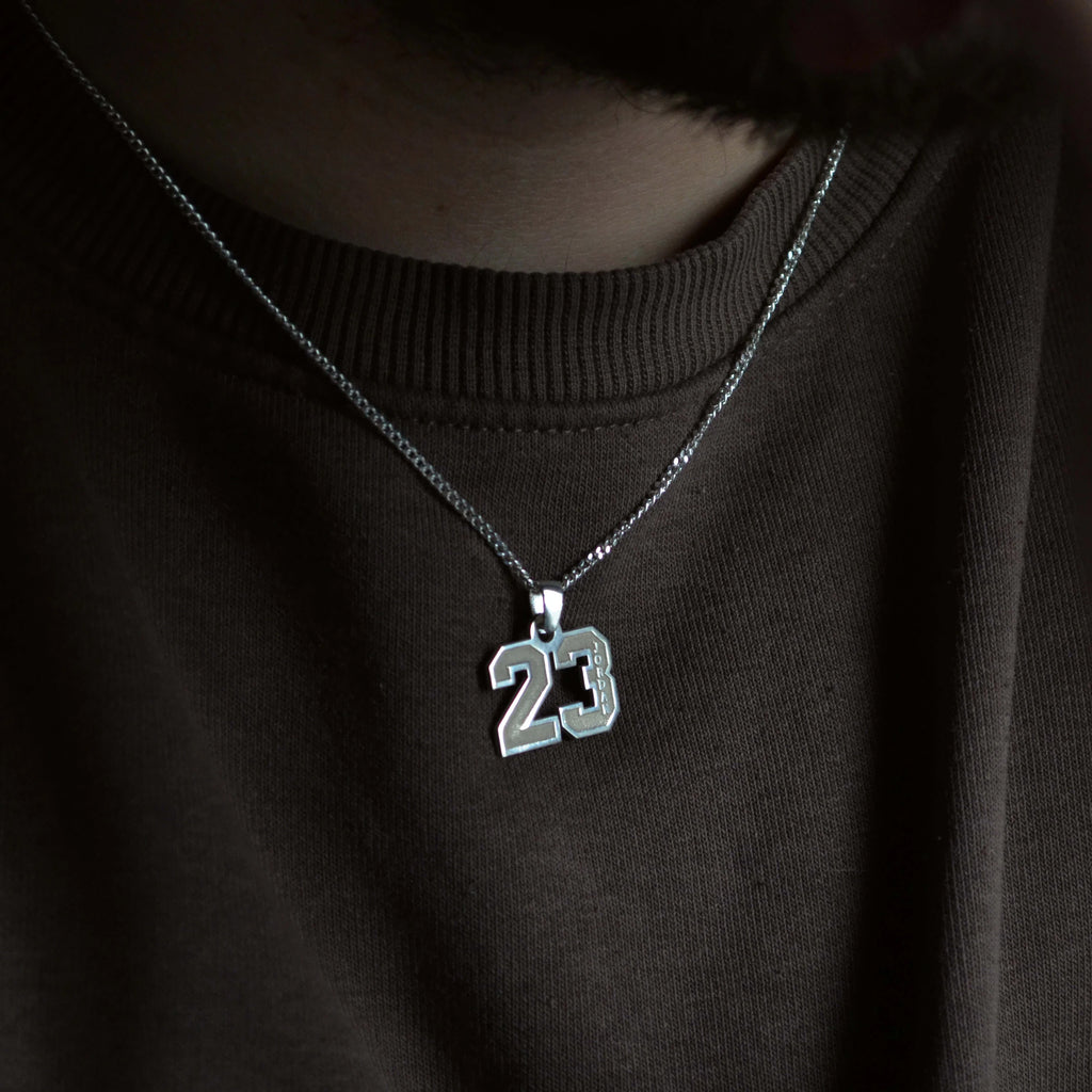 925 Ayar Gümüş - Kişiye Özel Kazıma Numara Kolye