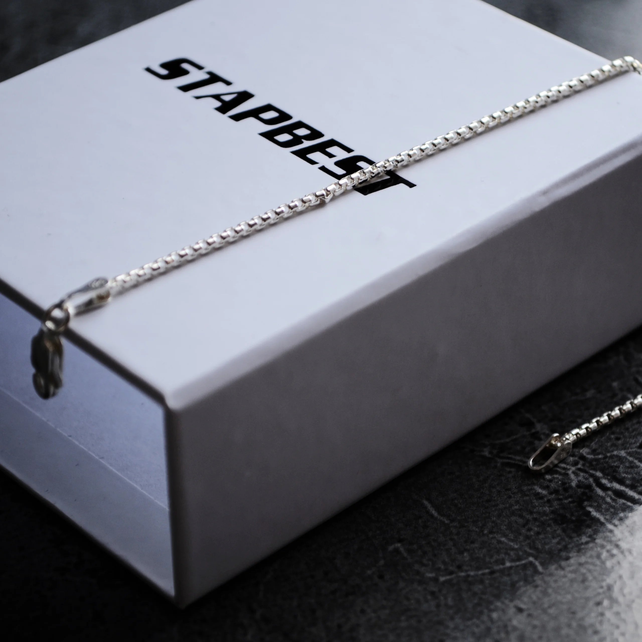 925 Ayar Gümüş - Minimal Box Bileklik