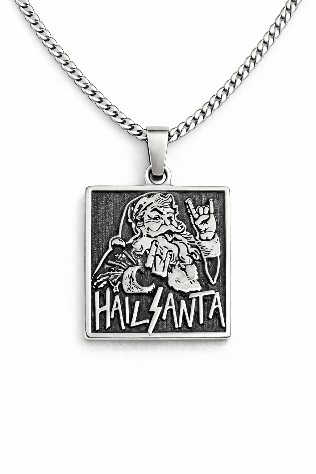 925 Ayar Gümüş - Haıl Santa Kolye