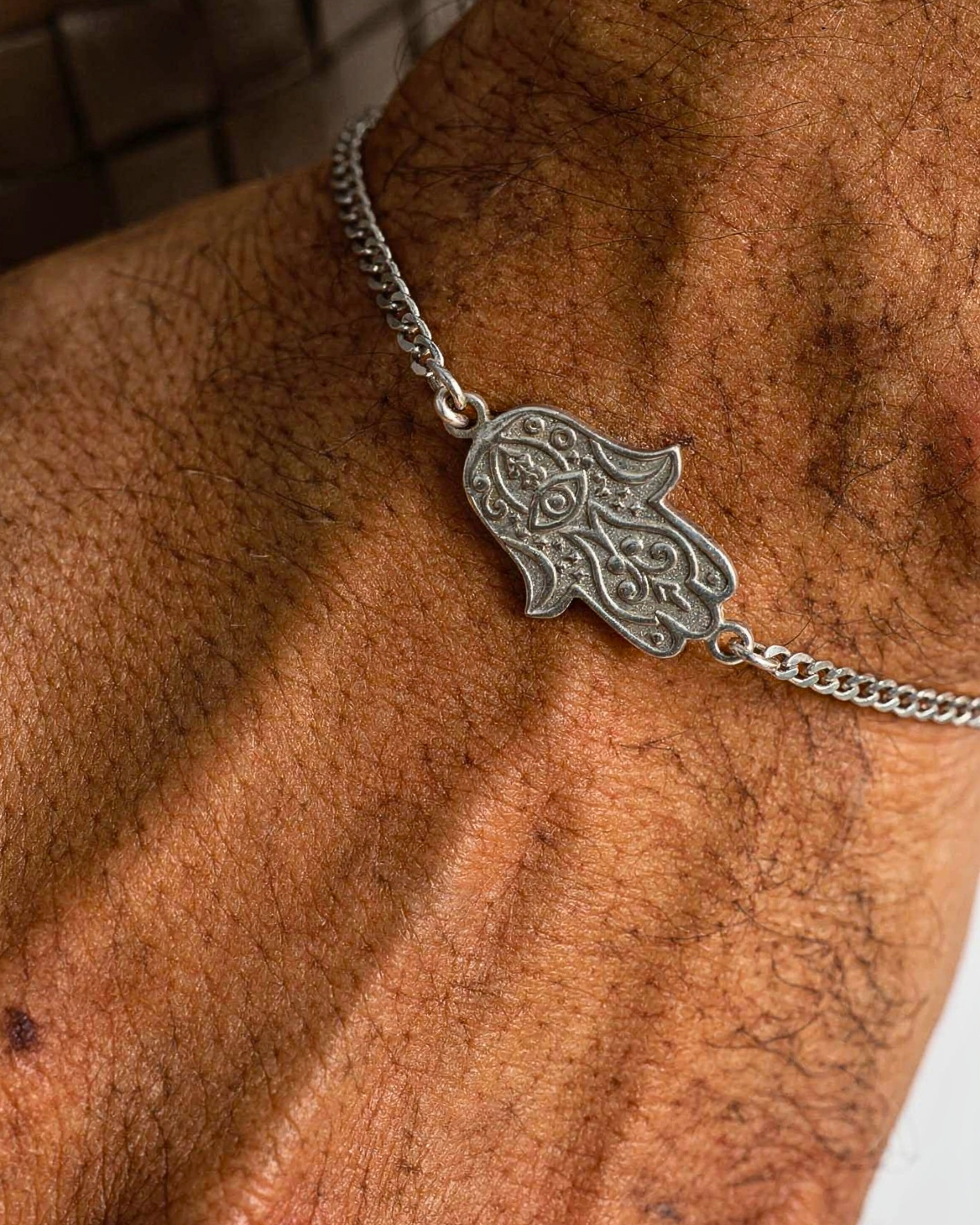 925 Sterling Silver - Hamsa Bracelet