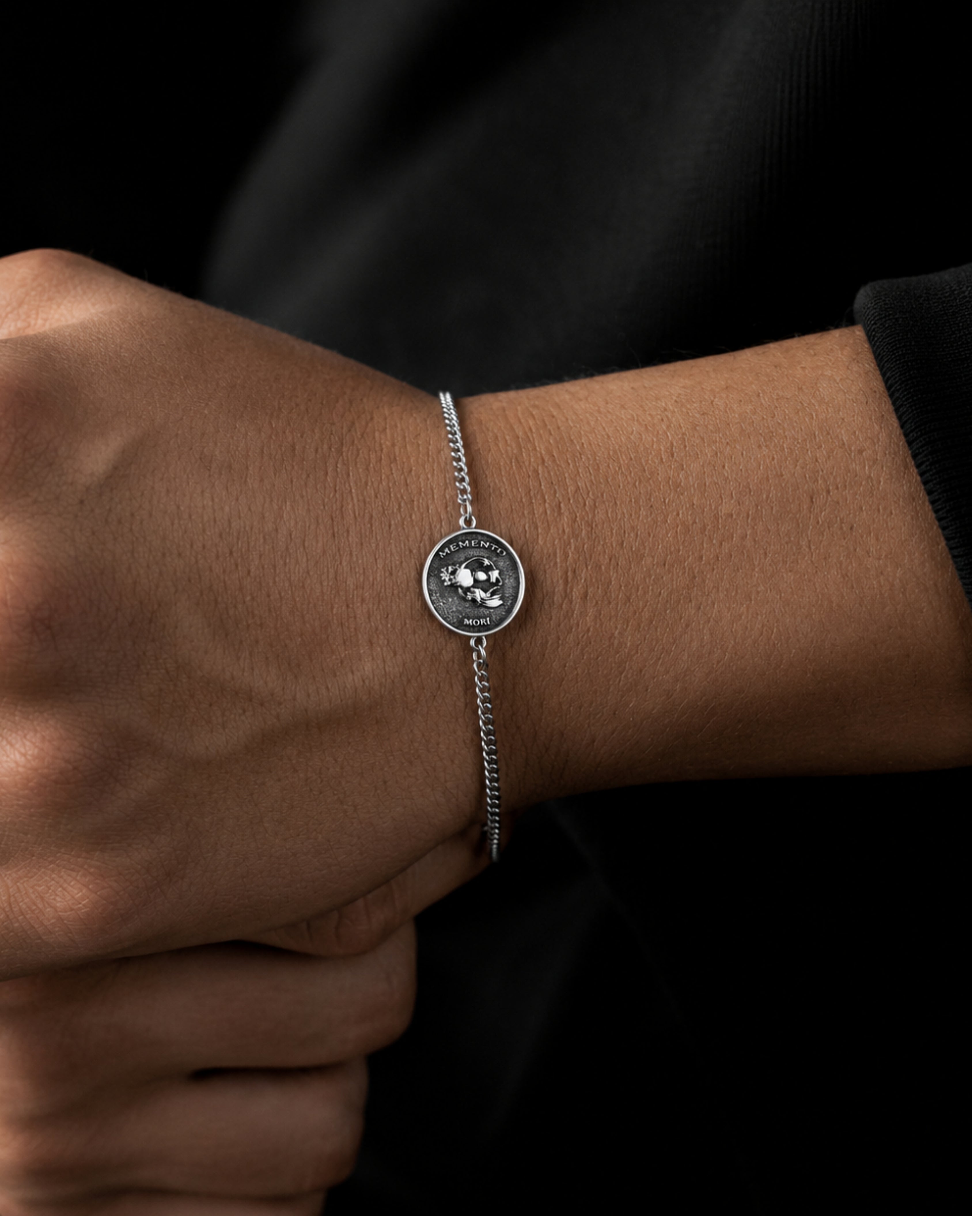 925 Sterling Silver - Memento Mori Bracelet