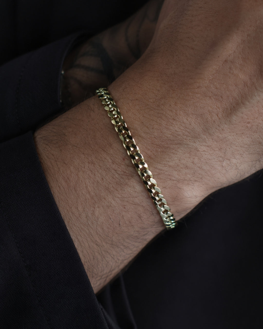 Premium Gurmet Bileklik (Gold Renk)-4mm