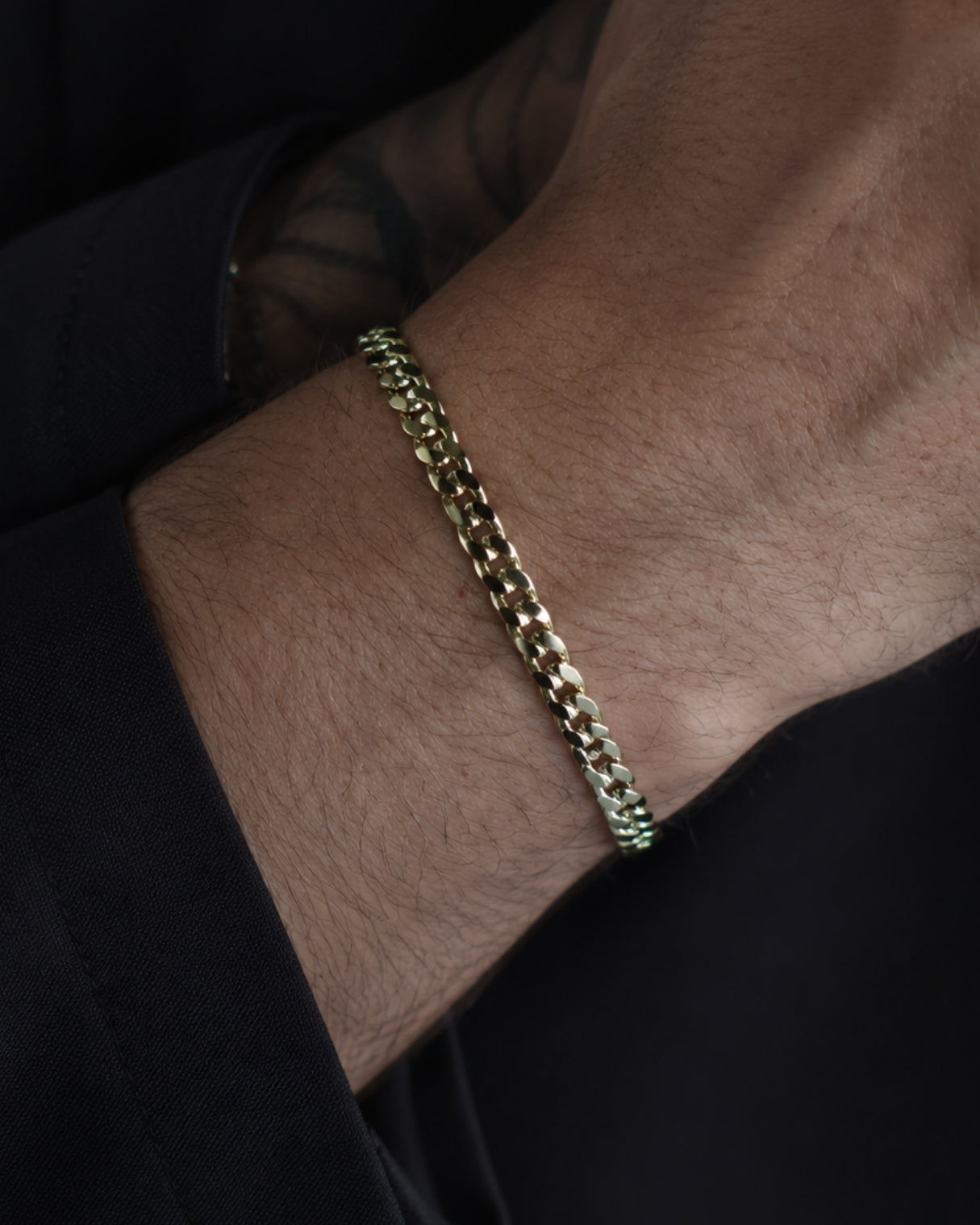 Premium Gurmet Bileklik (Gold Renk)-4mm