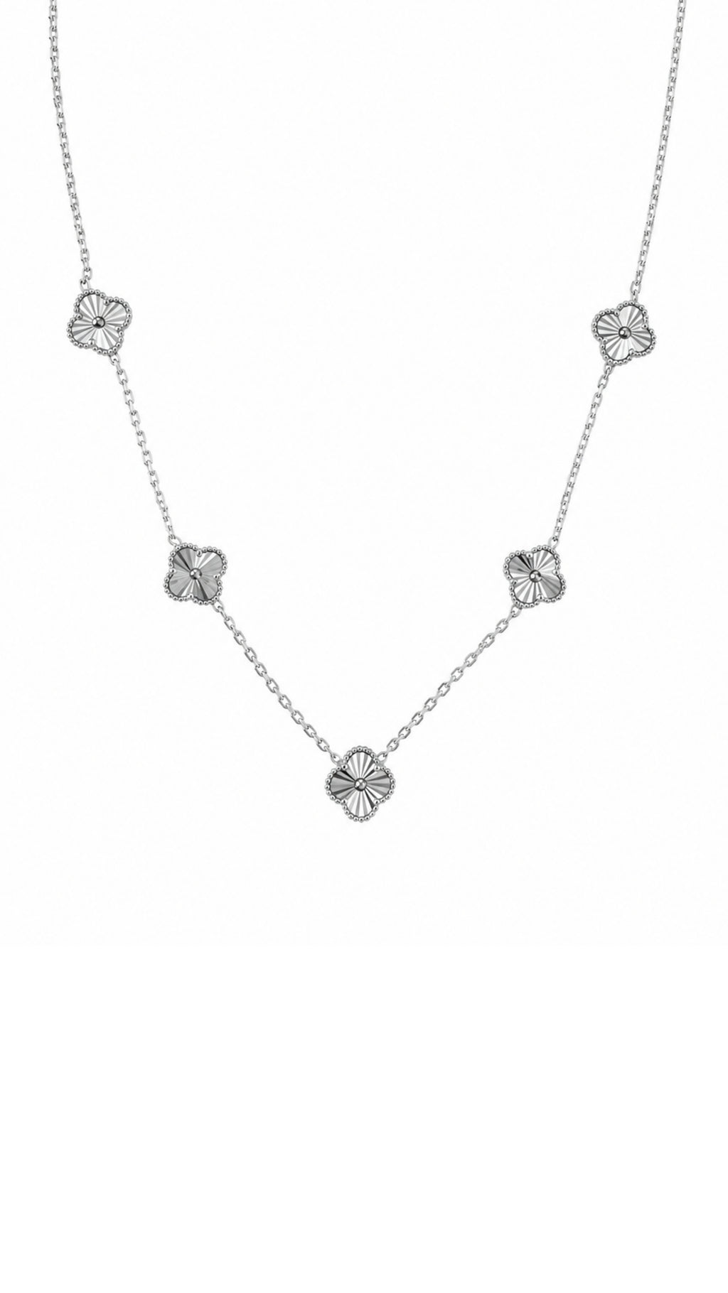 925 Sterling Silver - Clover Red Bracelet