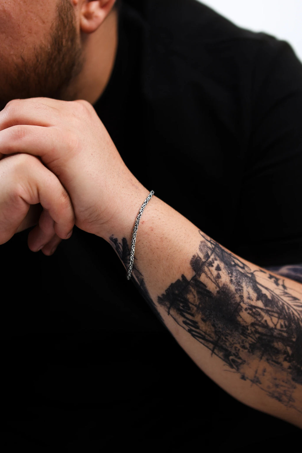 925 Sterling Silver King Chain Bracelet