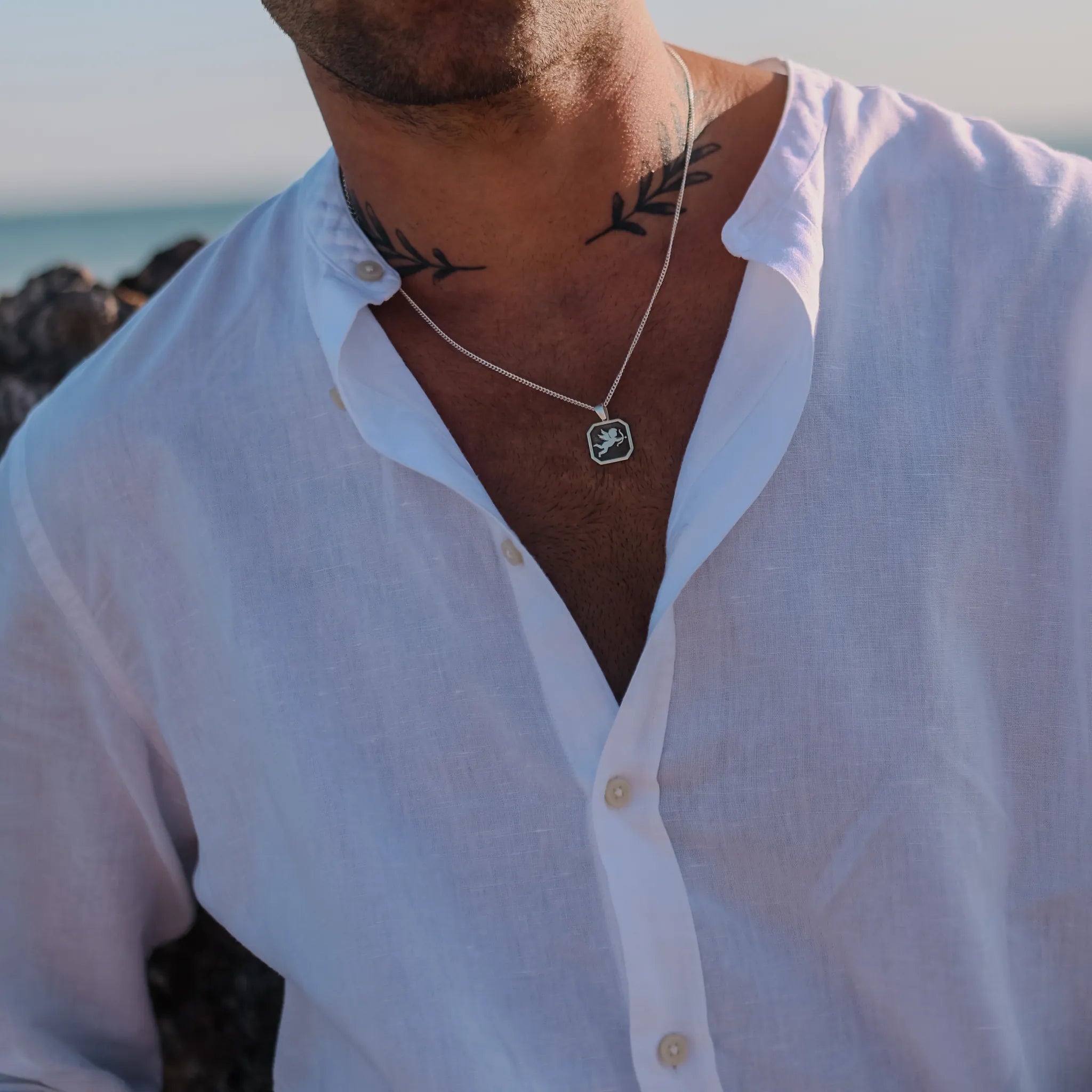 925 Ayar Gümüş - Eros Kolye