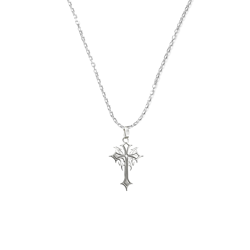 925 Sterling Silver - Ancient Cross Necklace
