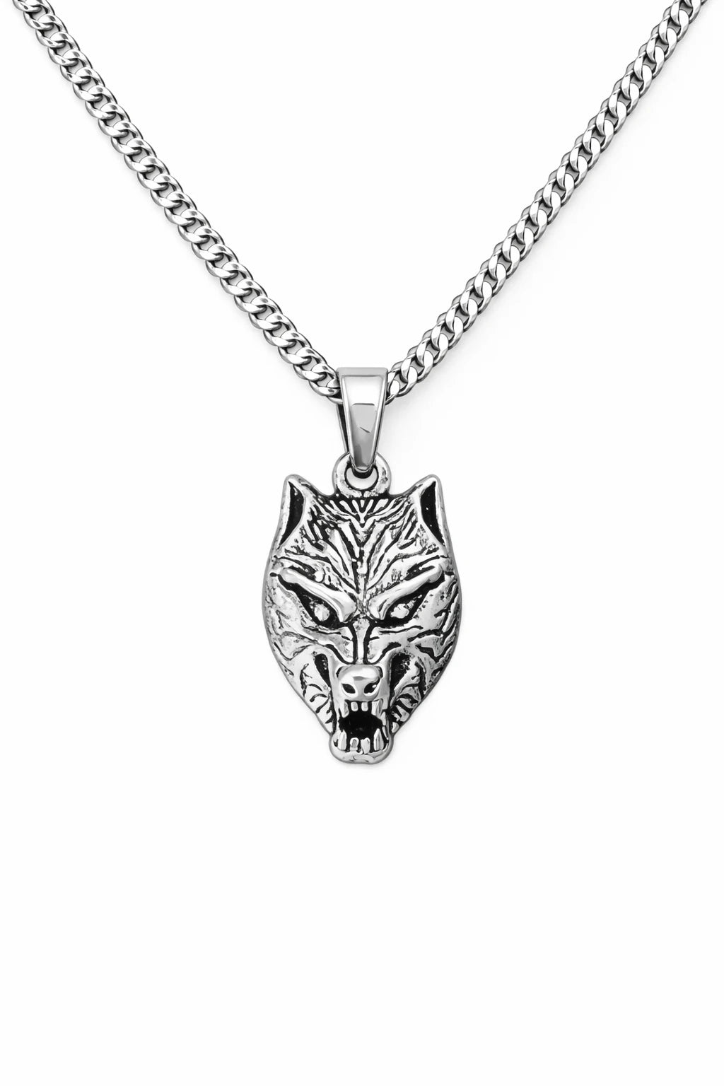925 Ayar Gümüş - Wolf Kolye