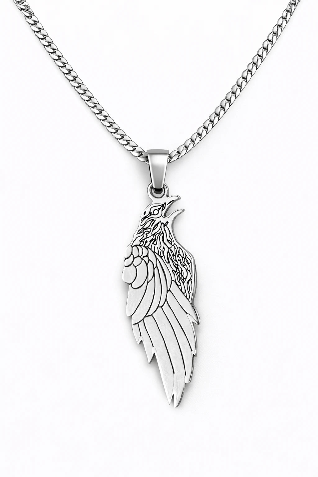925 Sterling Silver - Crow Necklace