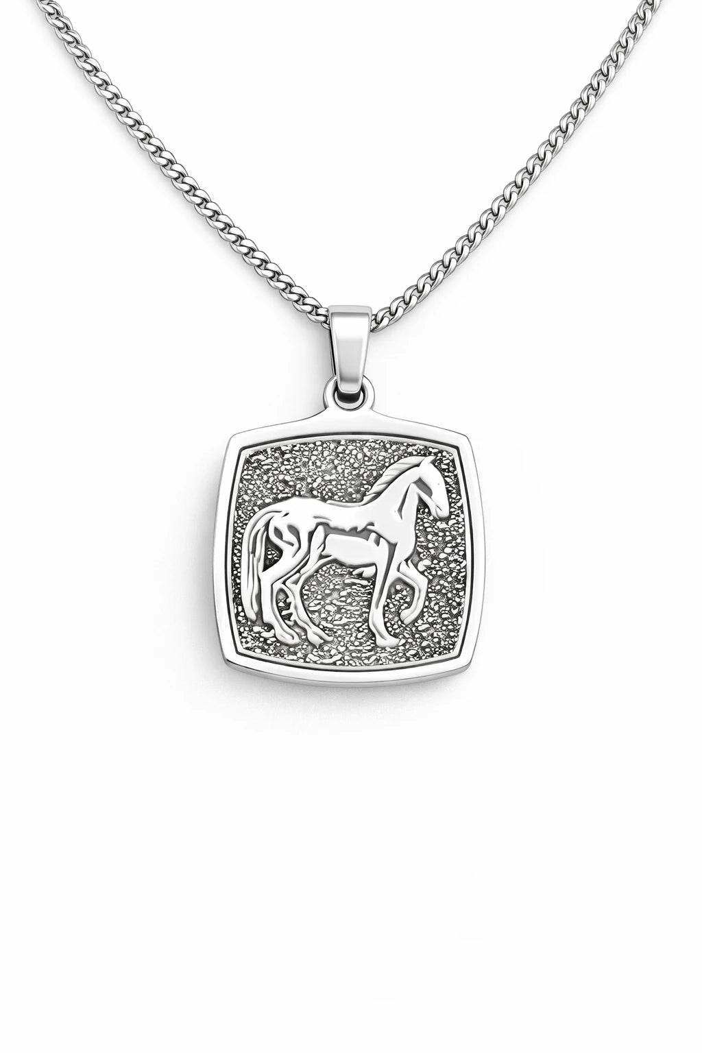 925 Ayar Gümüş - Horse Kolye