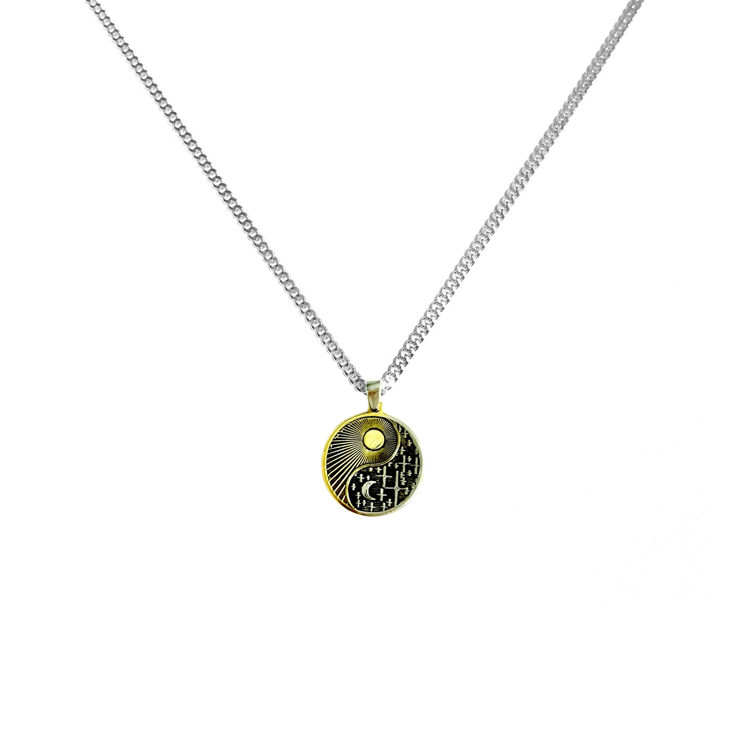 925 Ayar Gümüş - Ying Yang Sun Kolye