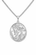 925 Sterling Silver - Poseidon Medallion Necklace