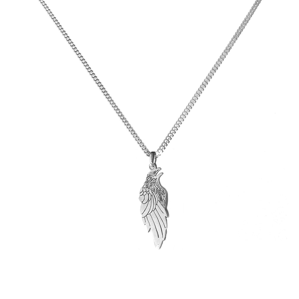 925 Sterling Silver - Crow Necklace