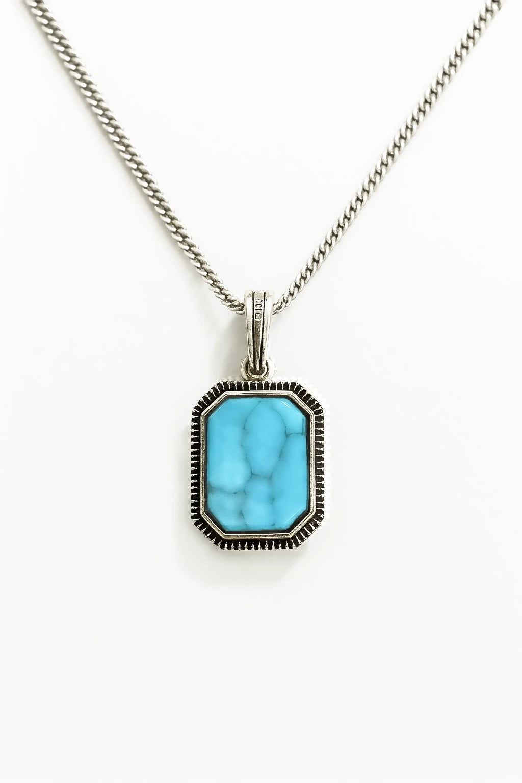 925 Ayar Gümüş - Blue Colorstone Kolye