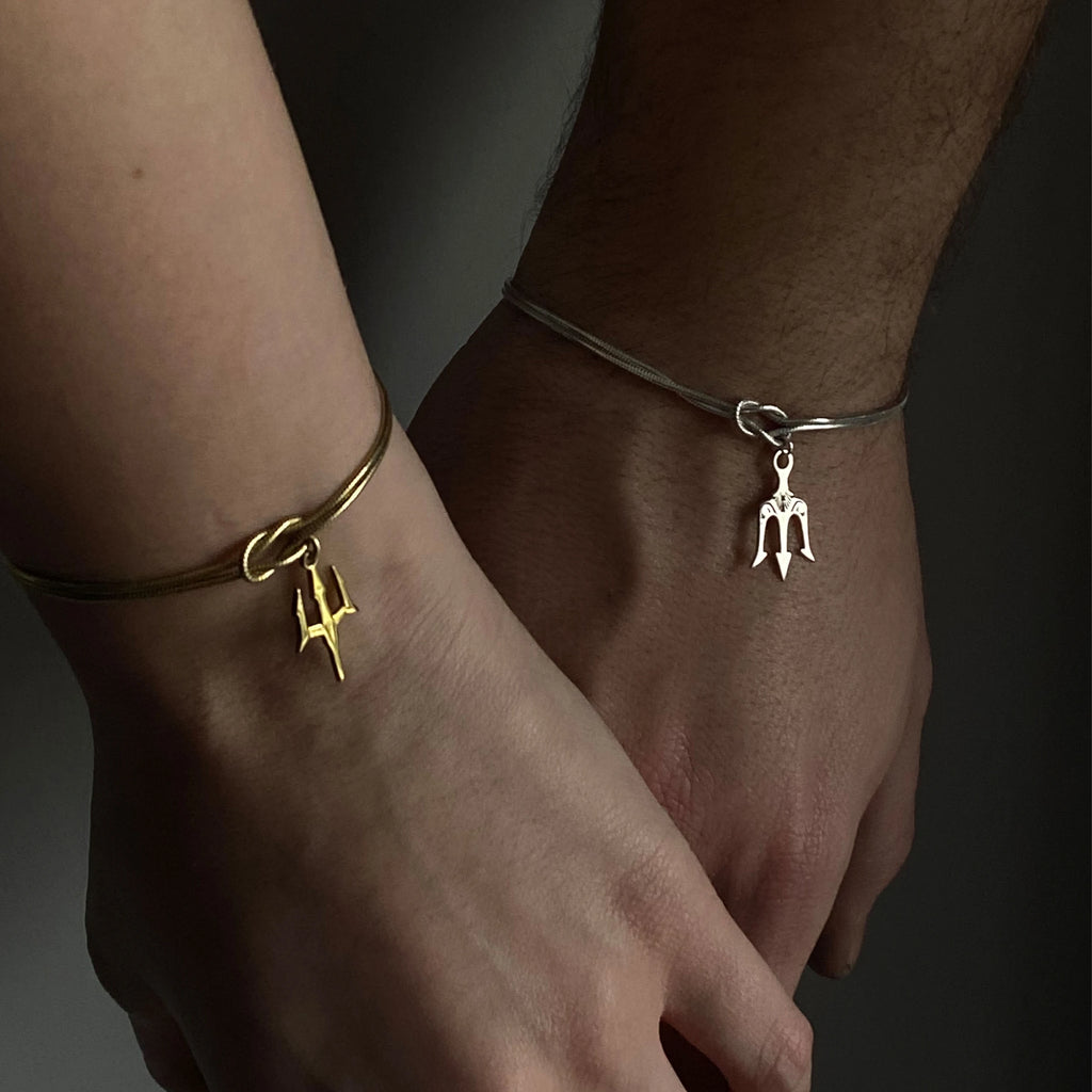 925 Gümüş - Unisex Poseidon Düğüm Bileklik