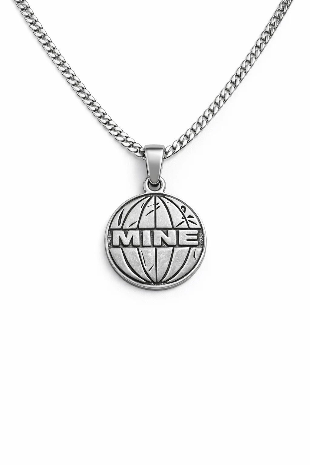 925 Sterling Silver - Mine of World Necklace