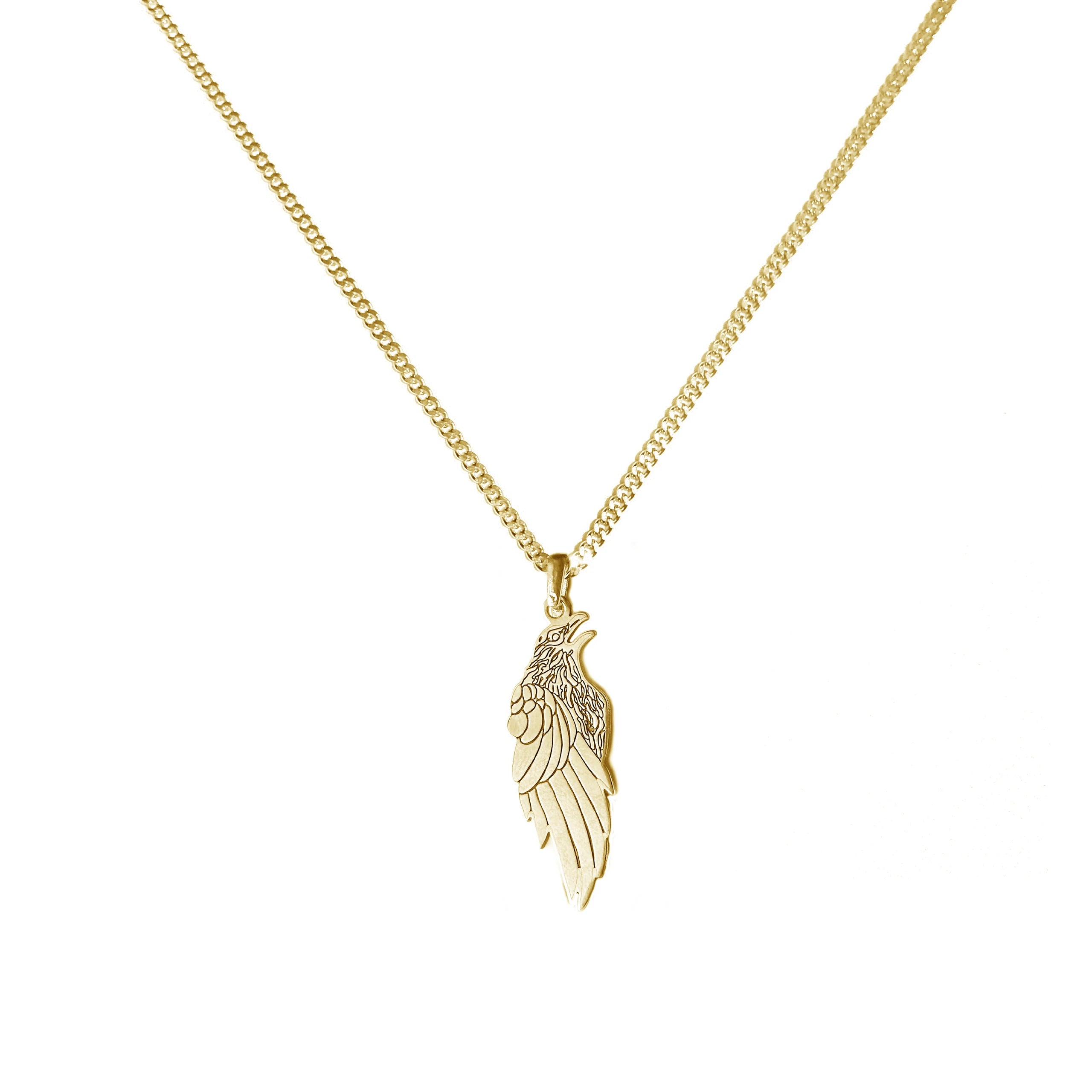 925 Sterling Silver - Crow Necklace