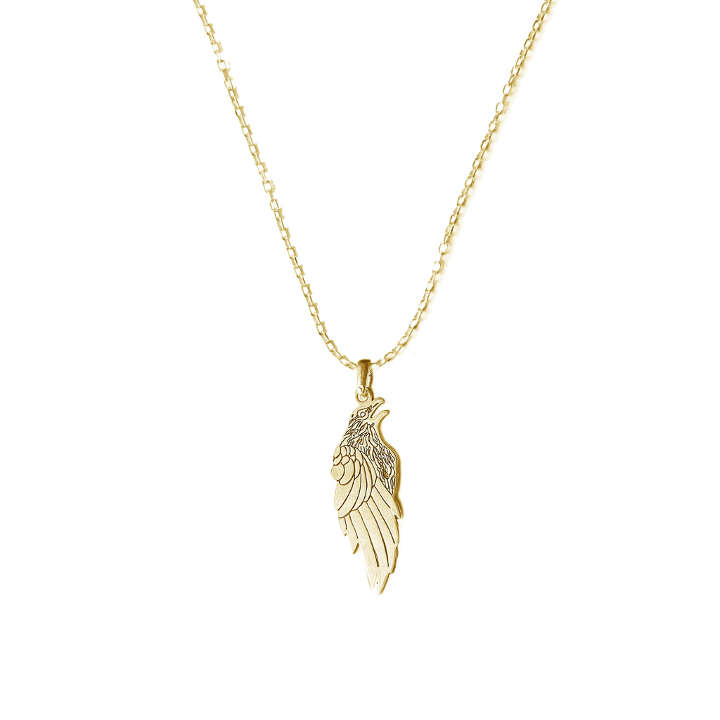 925 Sterling Silver - Crow Necklace