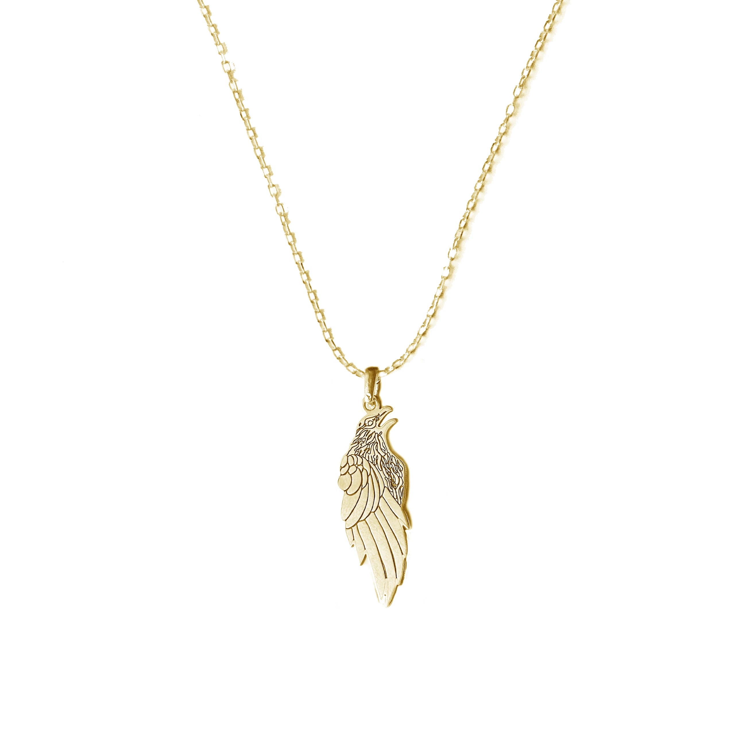 925 Sterling Silver - Crow Necklace
