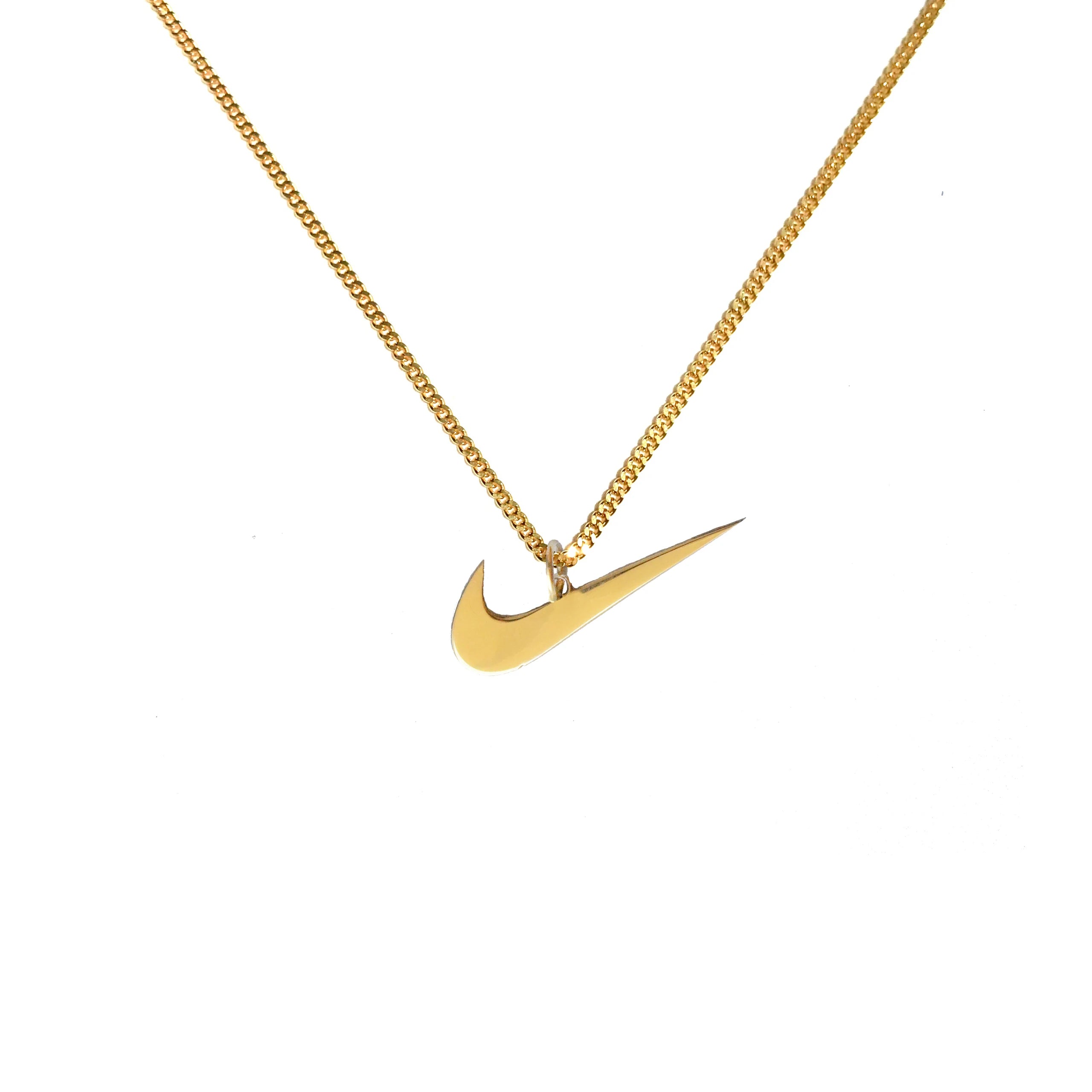 925 Sterling Silver - Nike Swoosh Necklace