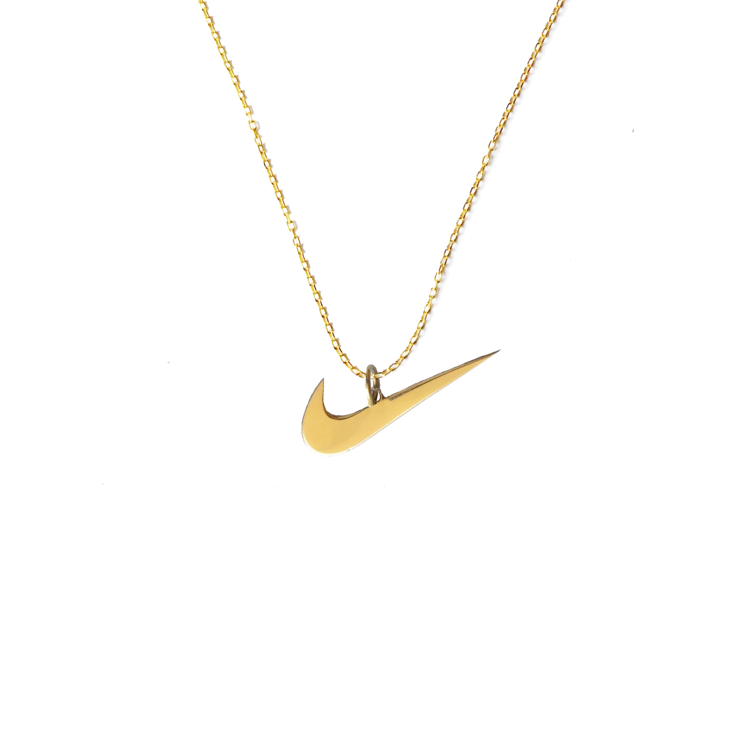 925 Sterling Silver - Nike Swoosh Necklace