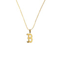 925 Sterling Silver - Boston B Necklace
