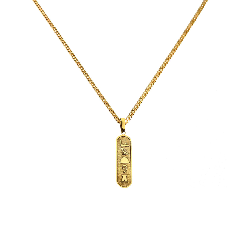 925 Sterling Silver - Egyptian Alphabet Name Necklace