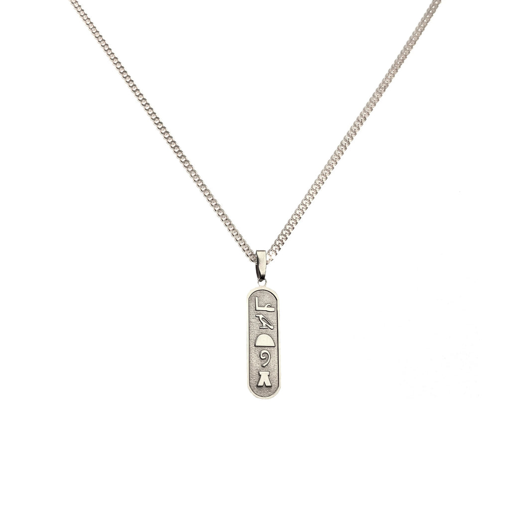 925 Sterling Silver - Egyptian Alphabet Name Necklace