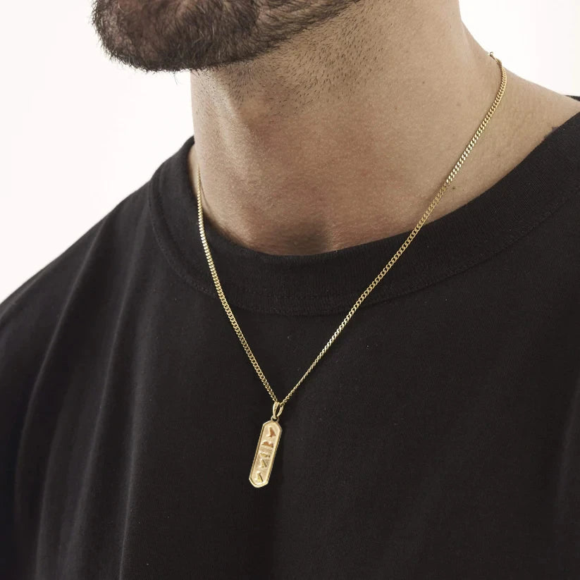 925 Sterling Silver - Egyptian Alphabet Name Necklace
