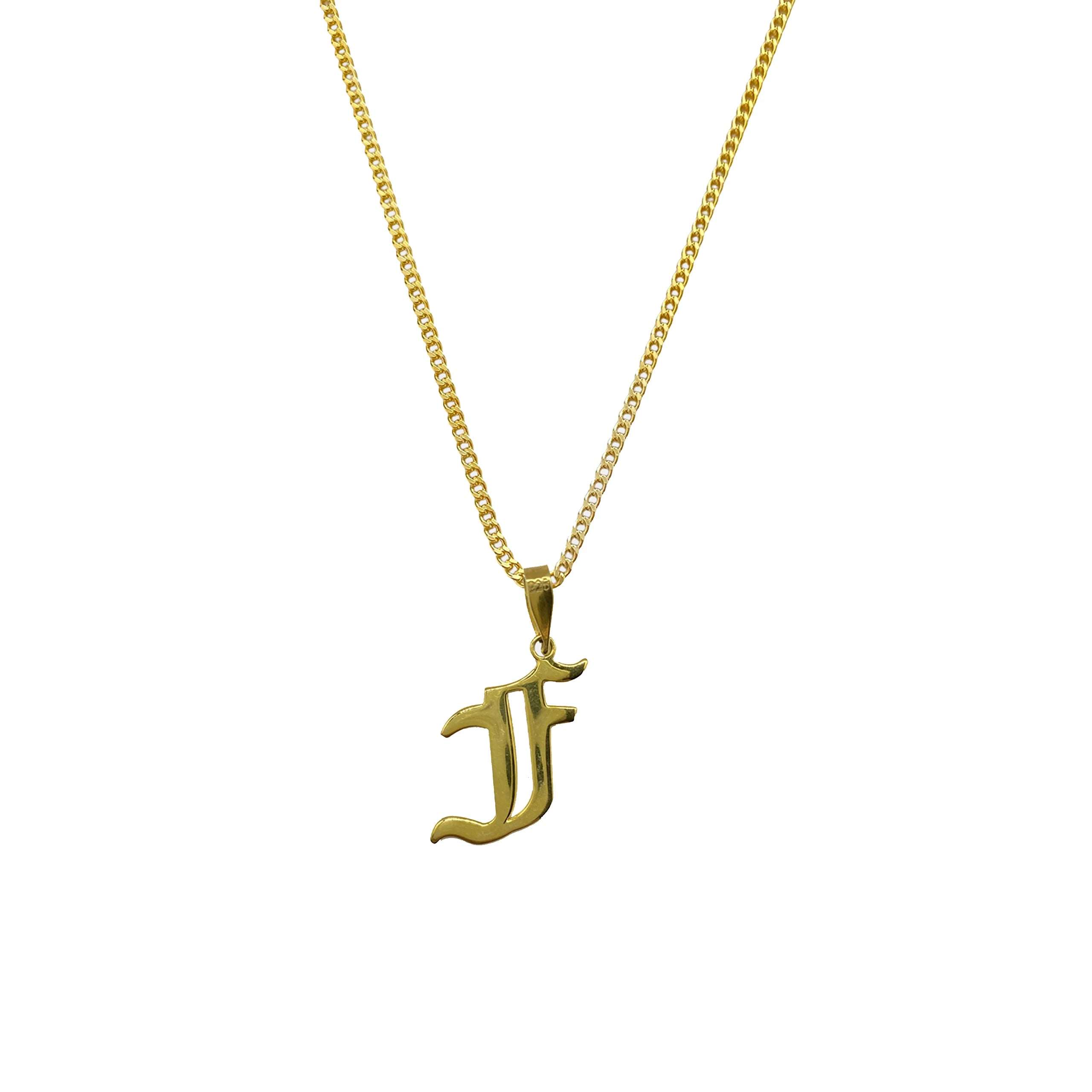925 Sterling Silver - Letter Necklace