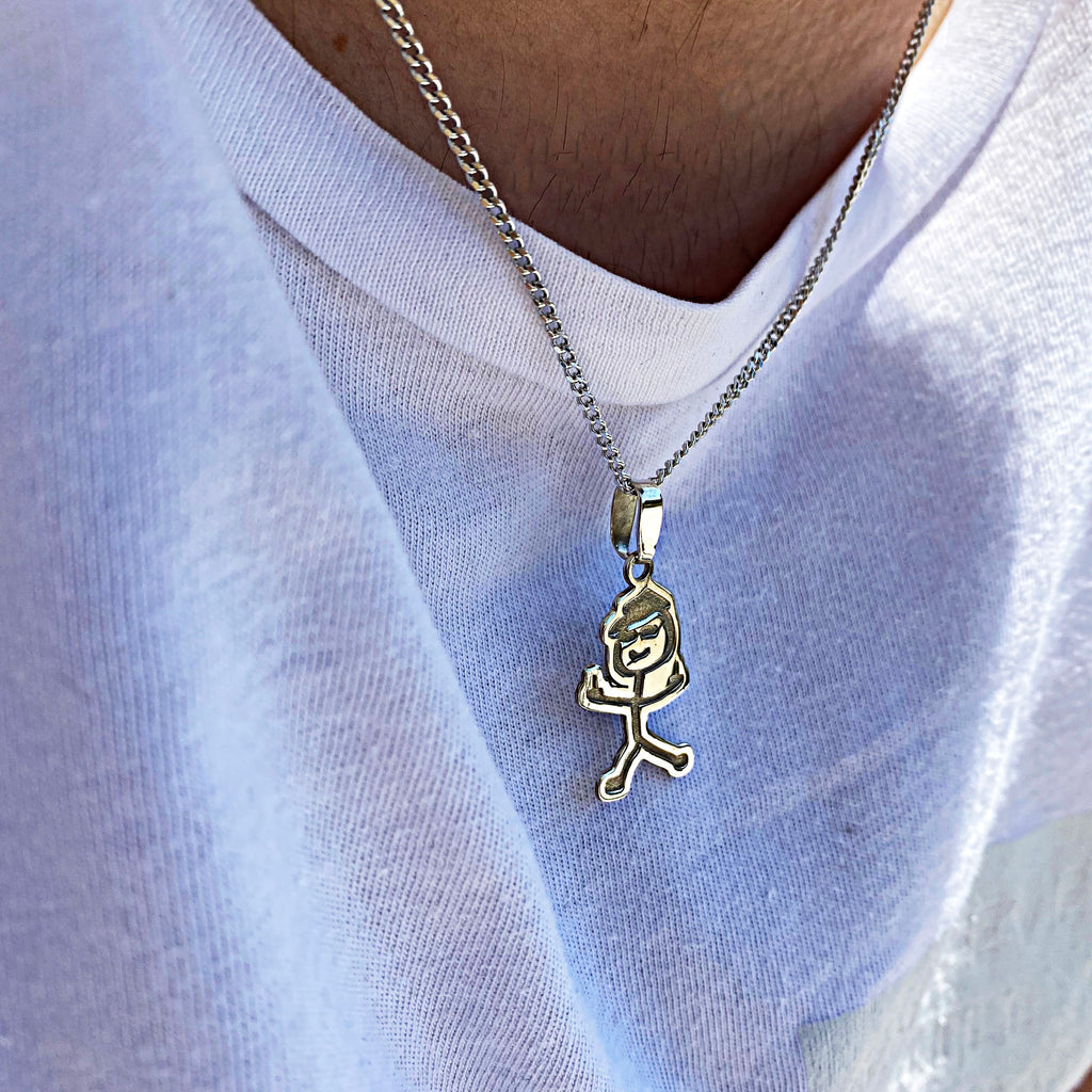 925 Sterling Silver - Fuck You Necklace