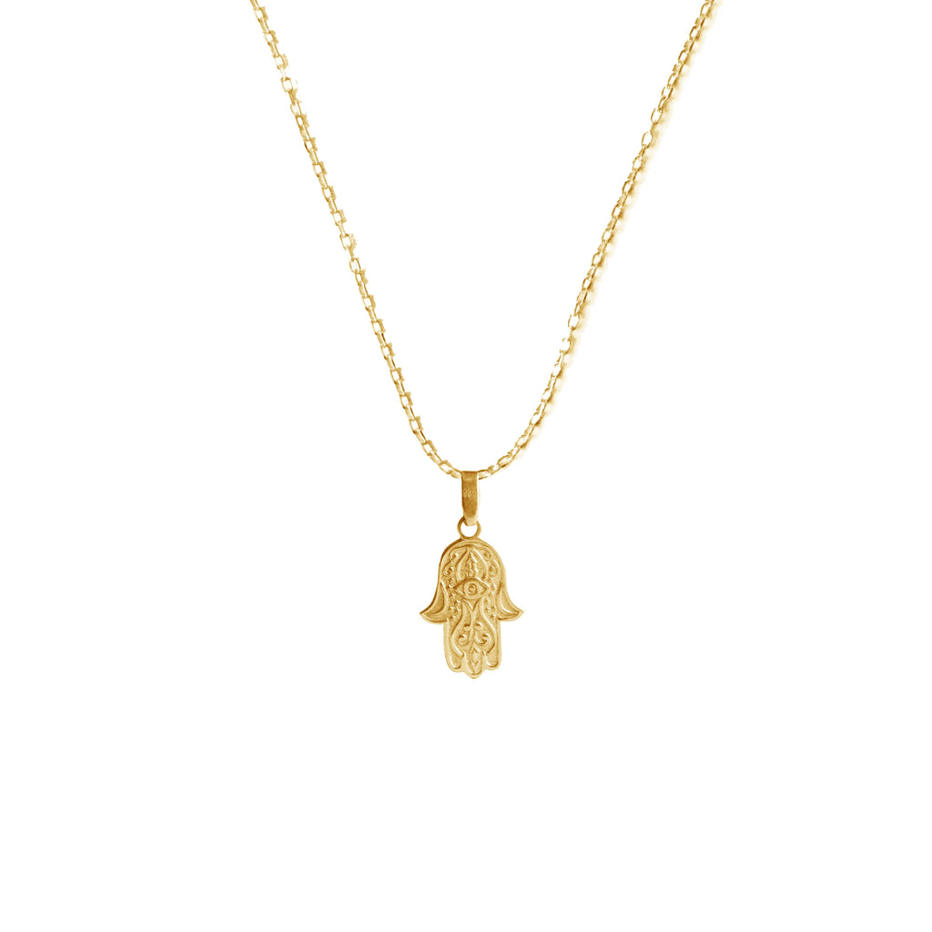 925 Sterling Silver - Hamsa Necklace