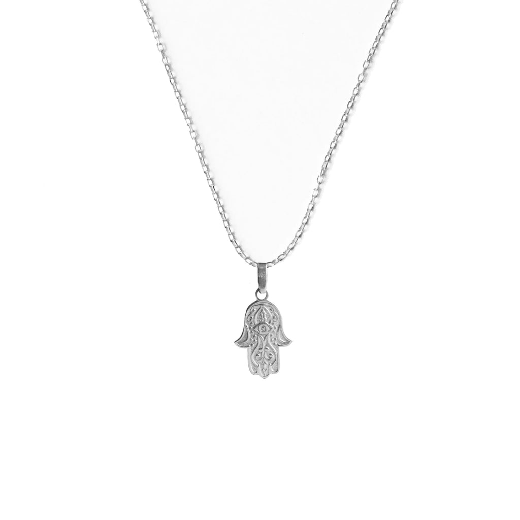 925 Sterling Silver - Hamsa Necklace