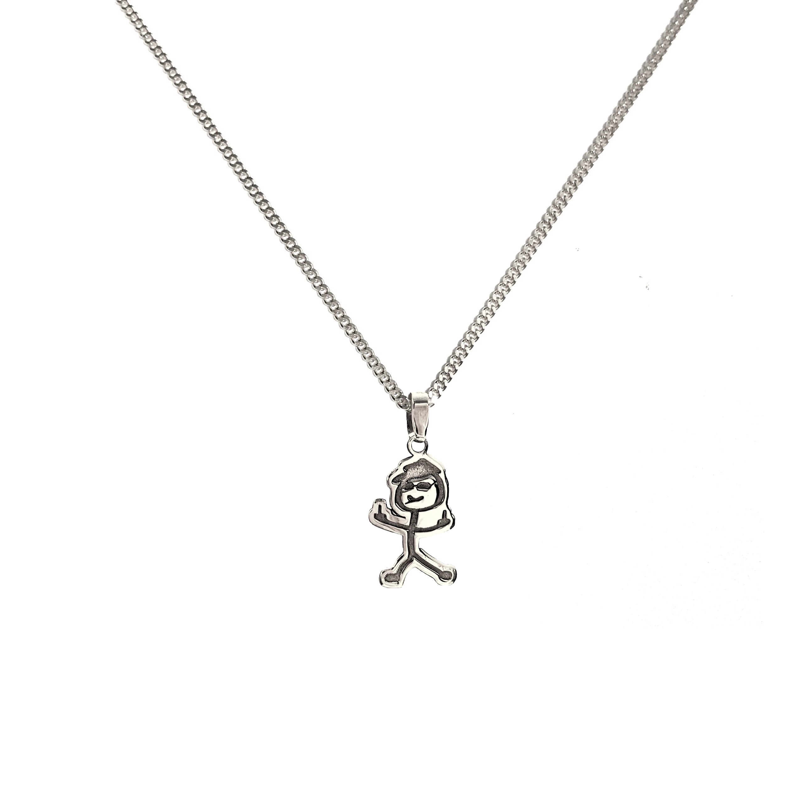 925 Sterling Silver - Fuck You Necklace