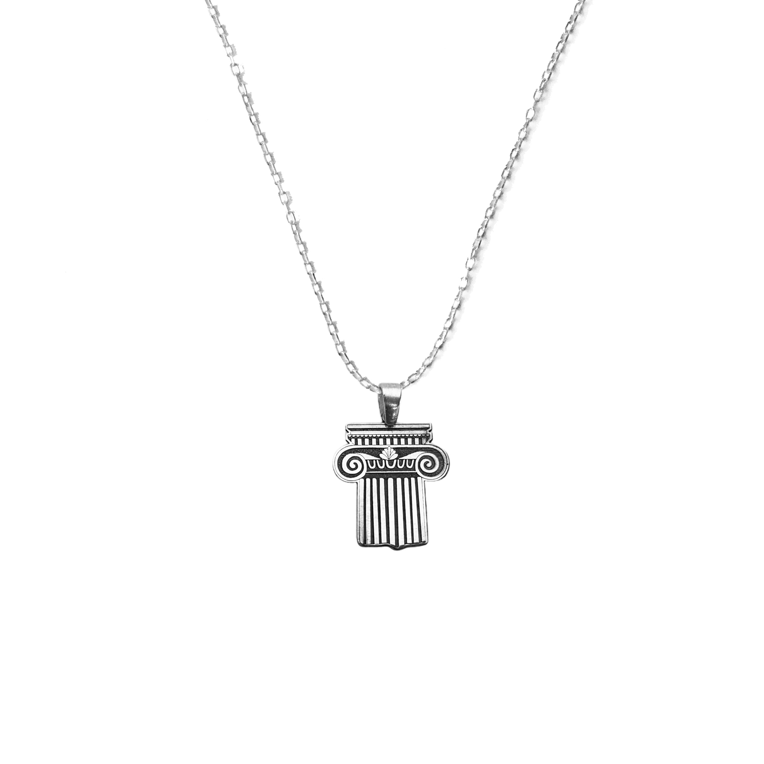 925 Sterling Silver - Column Necklace