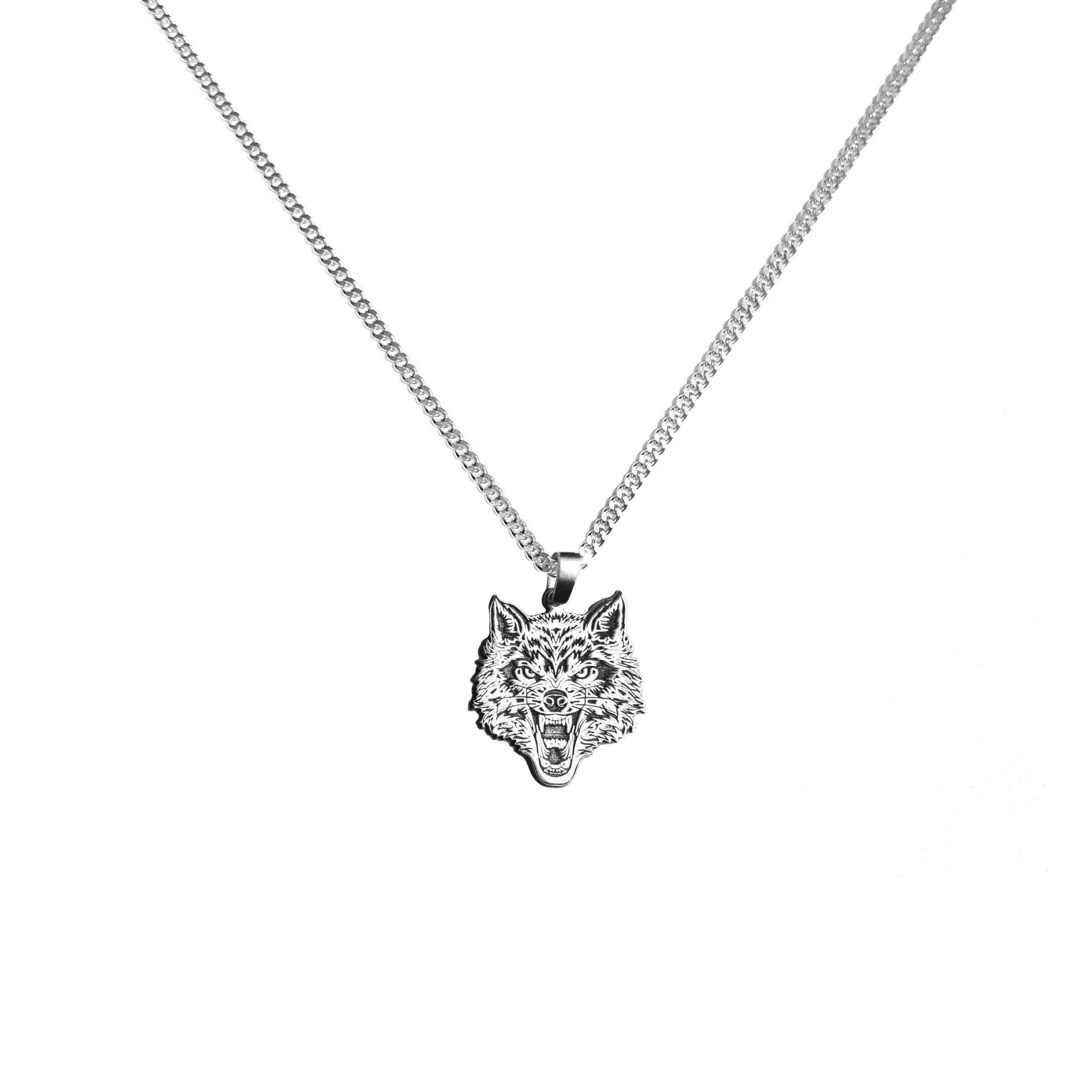 925 Ayar Gümüş - Lion Head Kolye