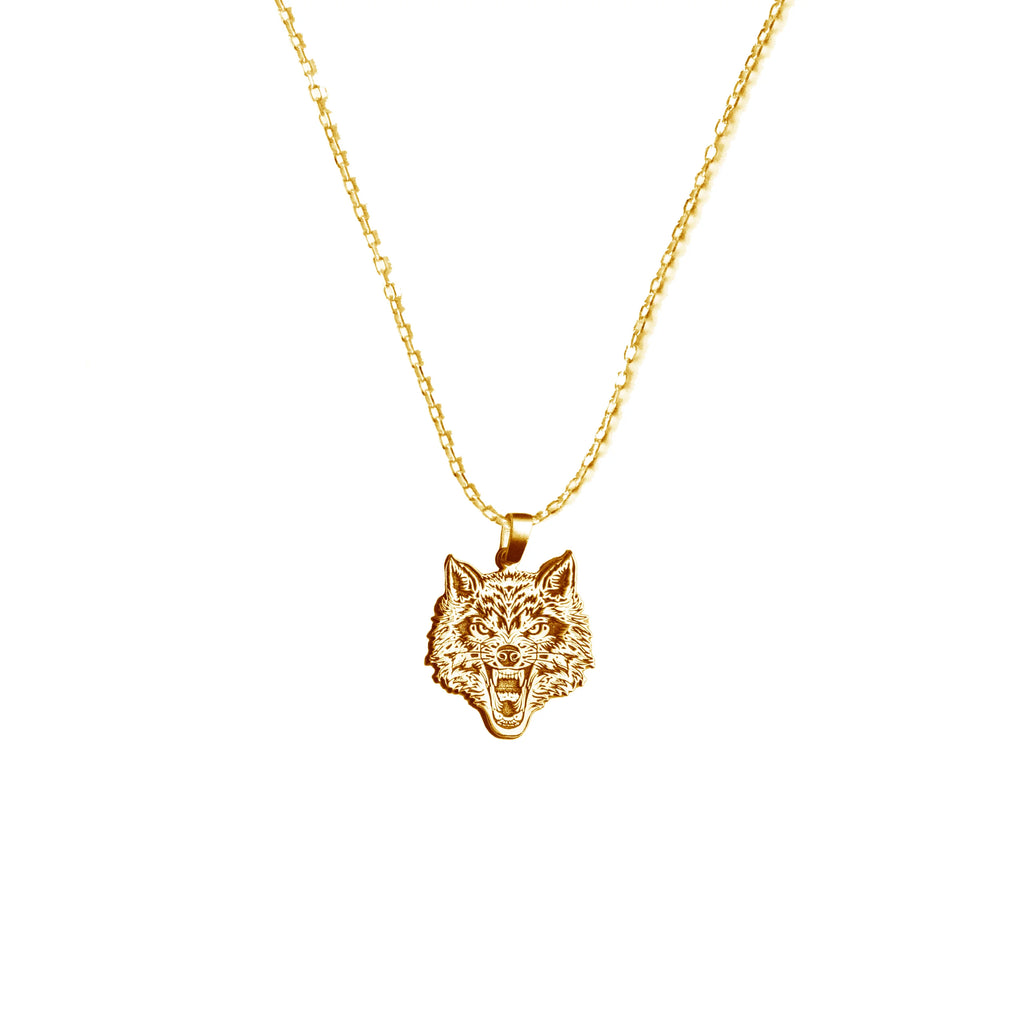 925 Ayar Gümüş - Lion Head Kolye