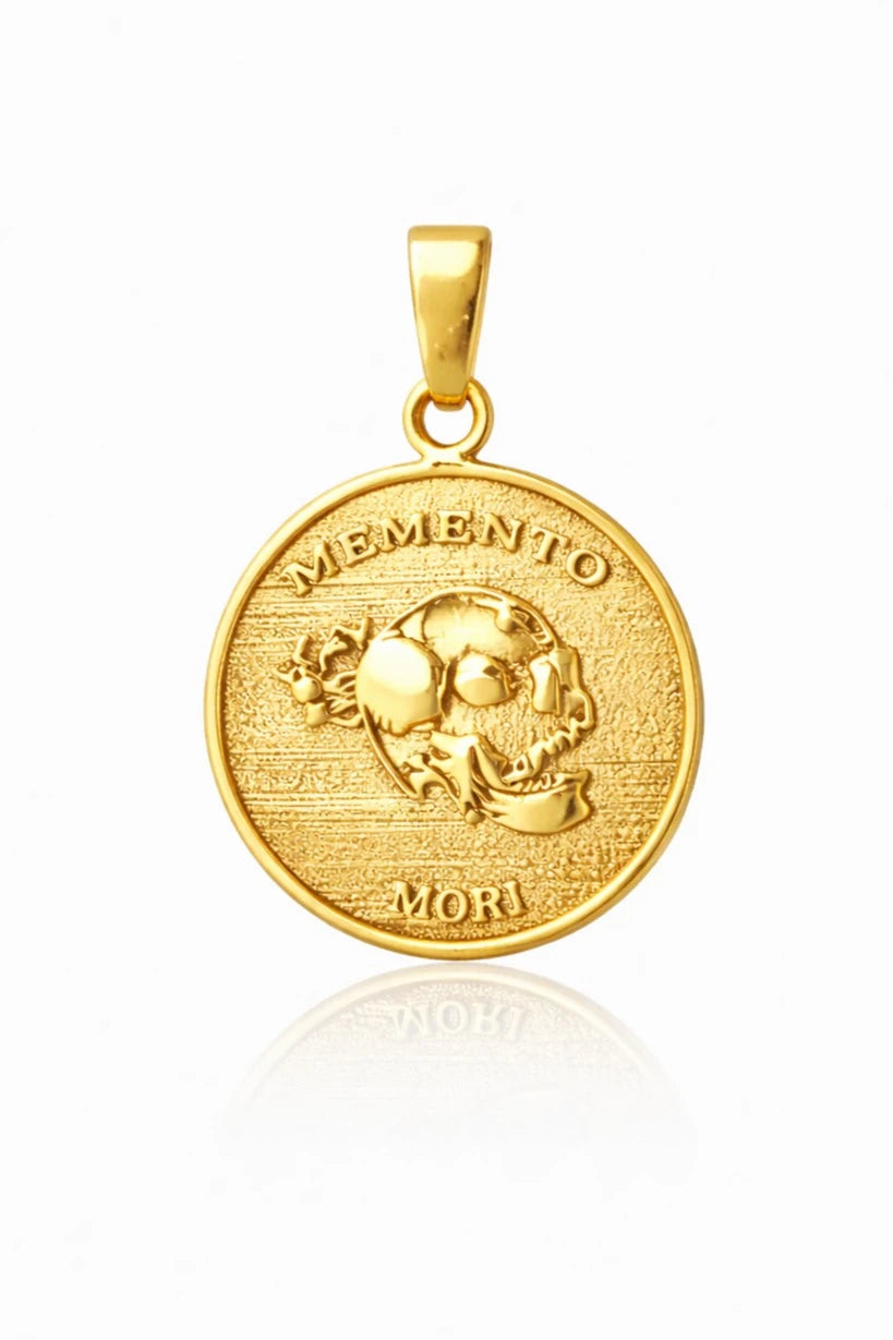 925 Ayar Gümüş - Memento Mori Kolye Ucu