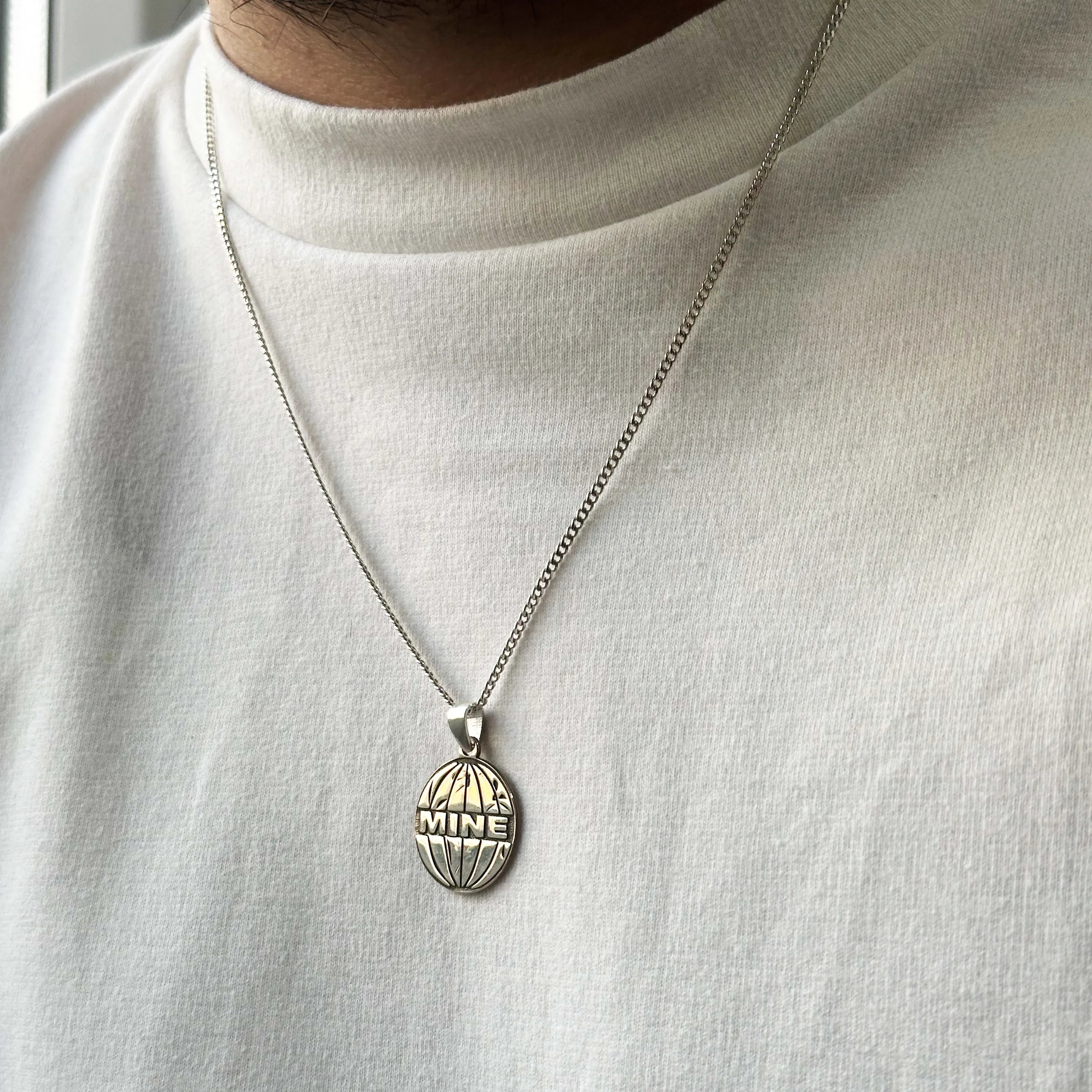 925 Sterling Silver - Mine of World Necklace