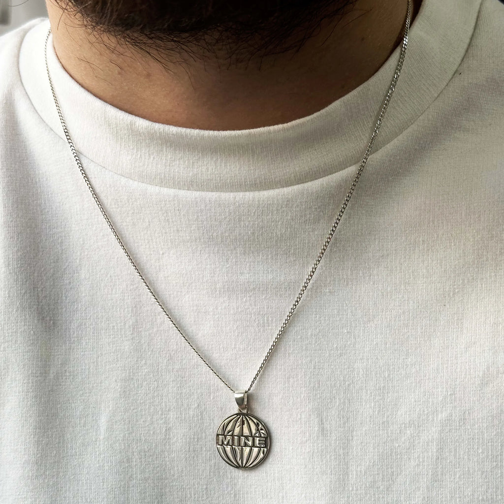 925 Sterling Silver - Mine of World Necklace