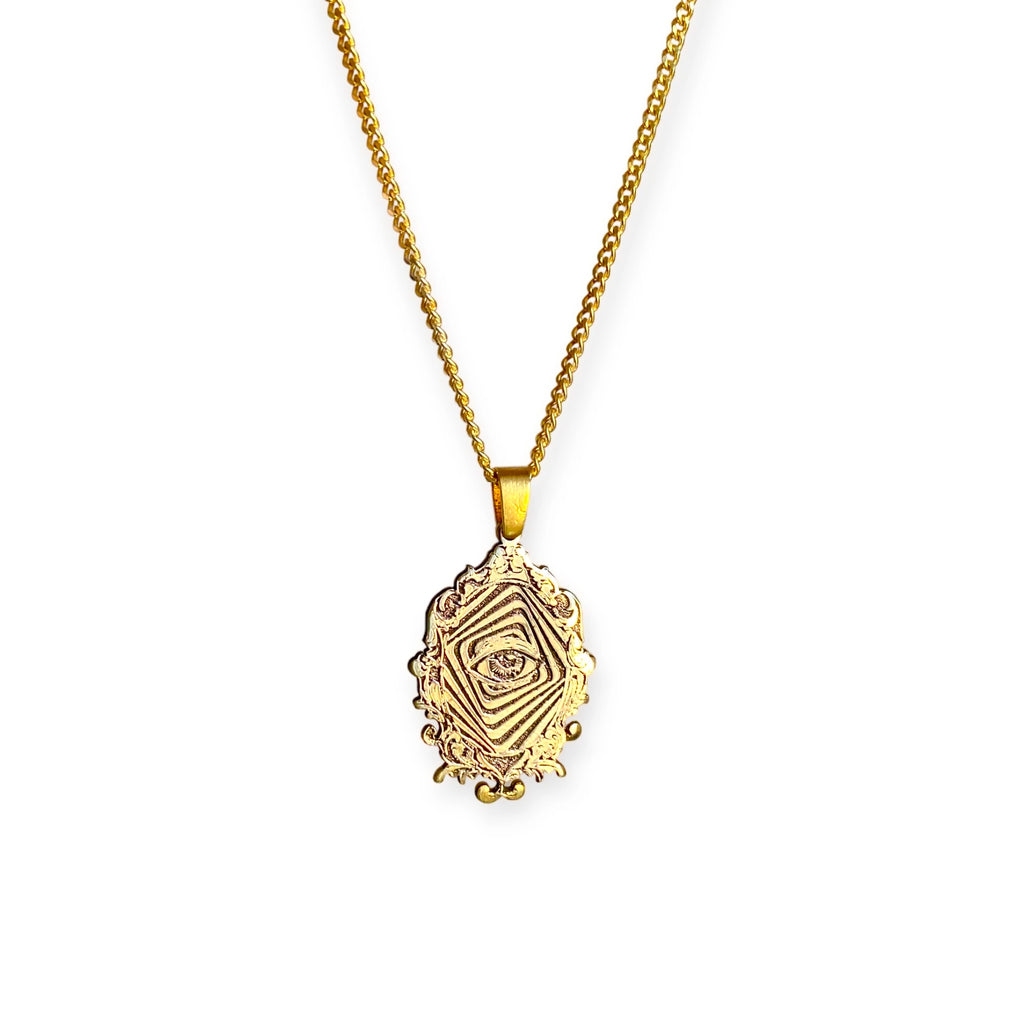 925 Sterling Silver - Mirror Eye Necklace