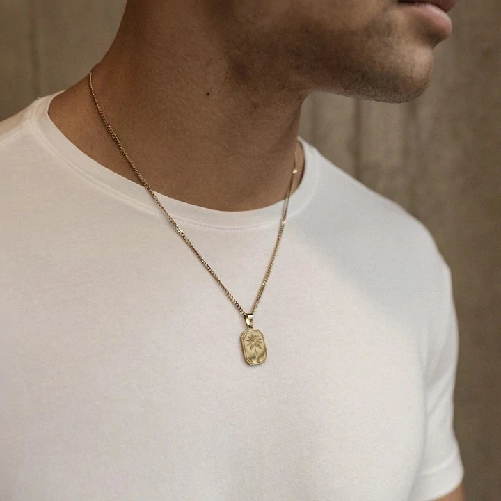 925 Sterling Silver - Palm Tree Necklace