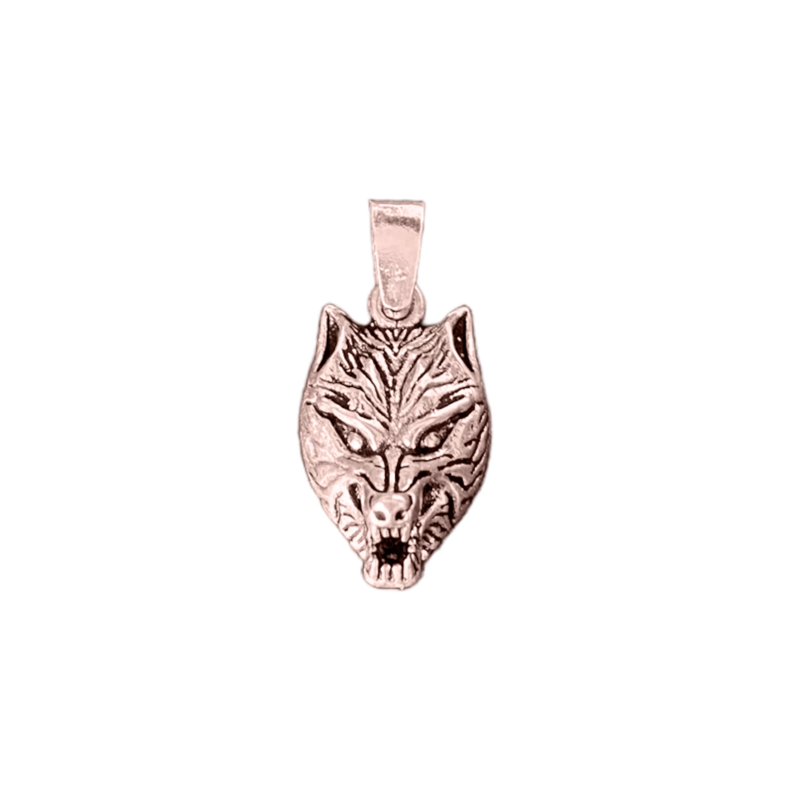 925 Sterling Silver - Wolf Pendant