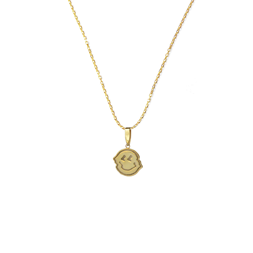 925 Sterling Silver - Smiley D. Necklace