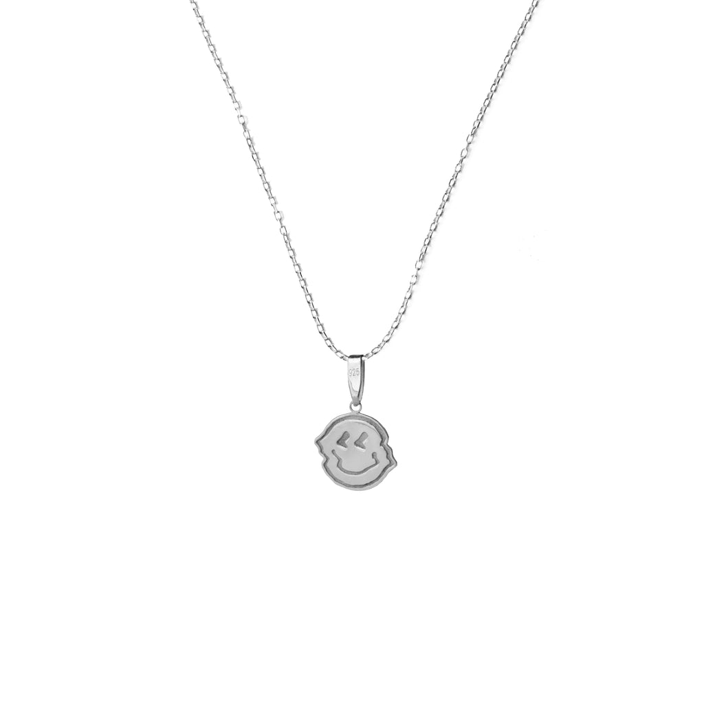 925 Sterling Silver - Smiley D. Necklace