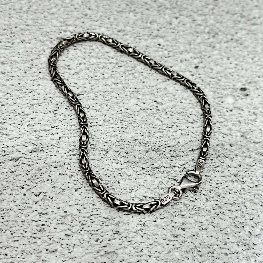 925 Sterling Silver King Chain Bracelet