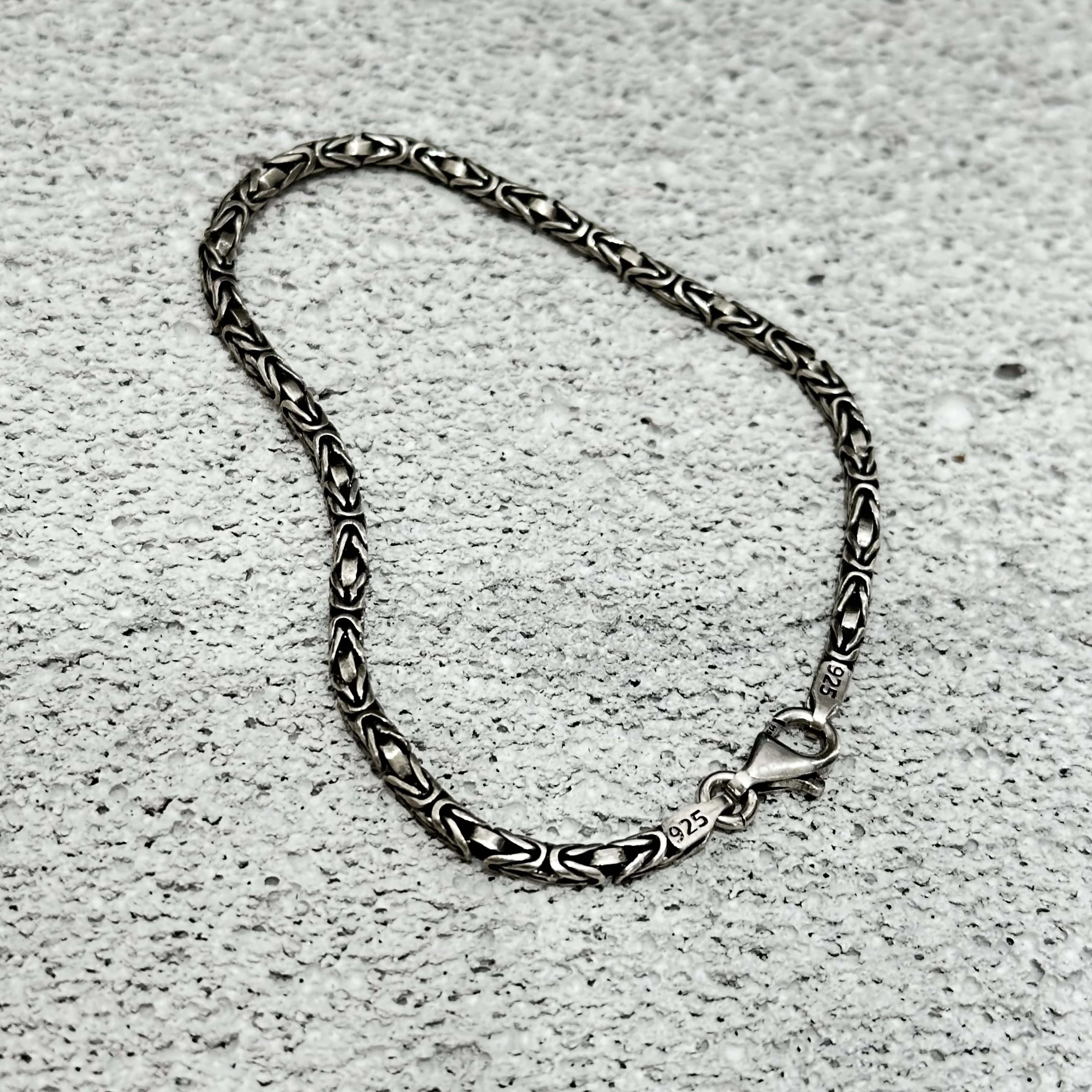 925 Sterling Silver King Chain Bracelet